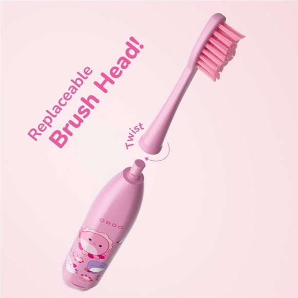 ORDO Sonic Kids’ Battery Toothbrush- Squishmallows Auggie- Pink - Picture 4 of 4